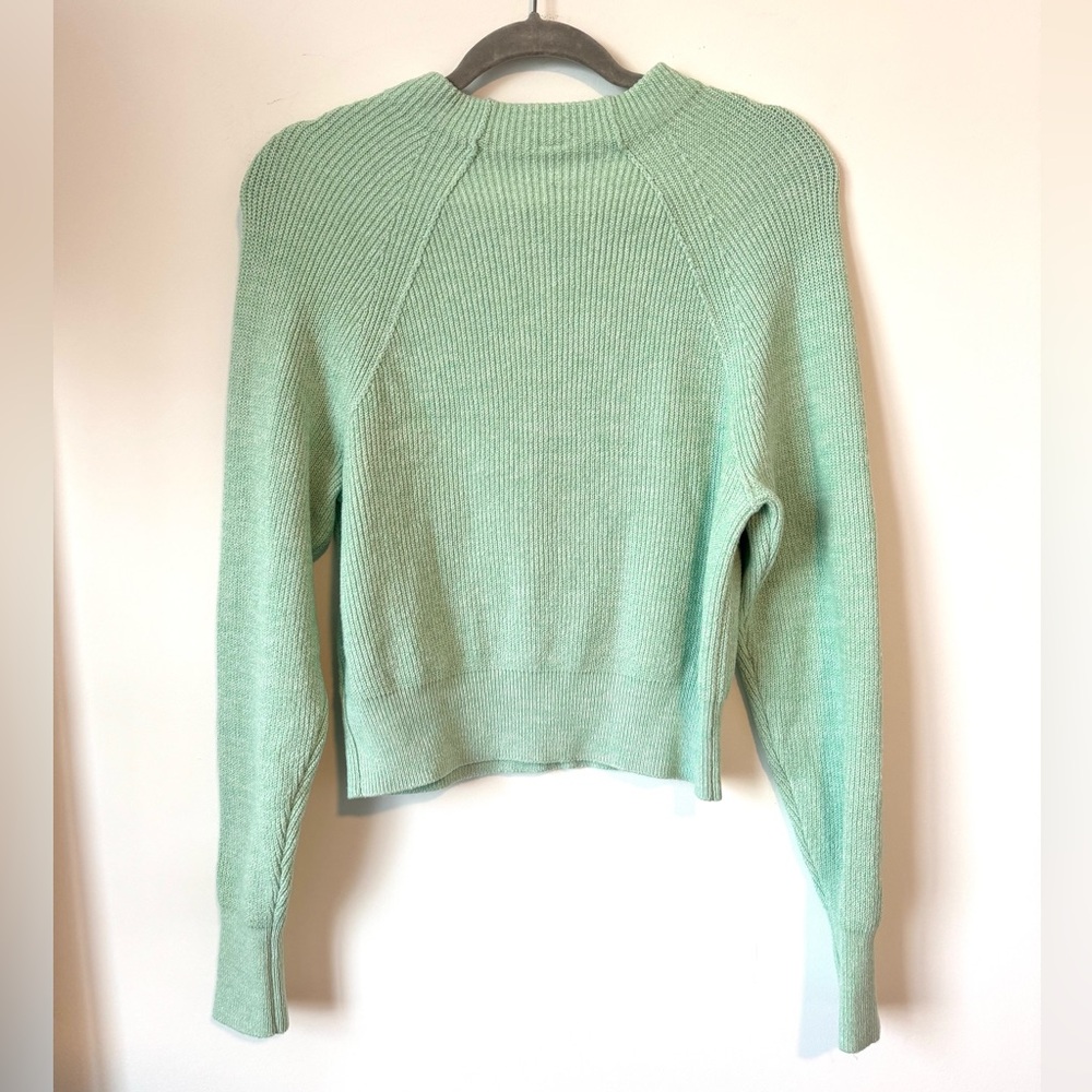Free People Good Pullover Mockneck Sweater in Opaline Green - Size S - Picture 8 of 15